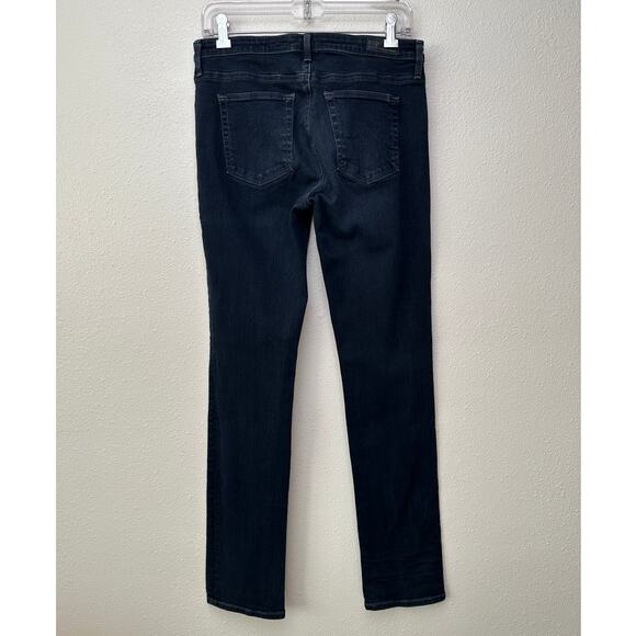 AG The Harper Straight Jeans Dark Wash Black-Blue Women’s 29R - Picture 4 of 13